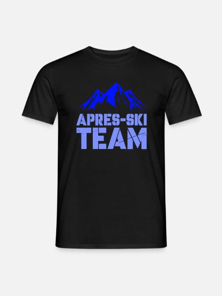 Mountains Après Ski - Men's T-Shirt - black