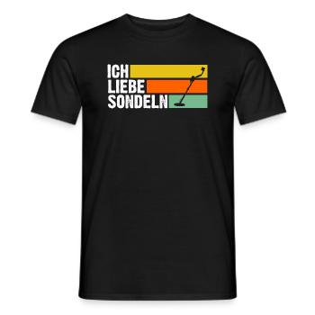 Sondeln Sondel Sondengänger Sondler - Männer T-Shirt - Schwarz - Vorne - AI Model Male 178 light (178cm)
