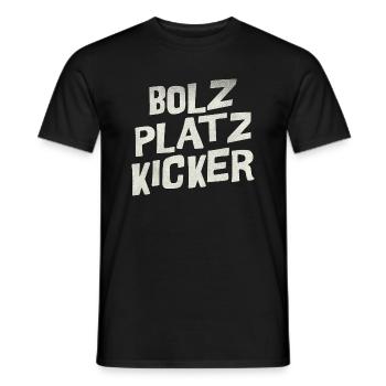Bolz Platz Kicker - Männer T-Shirt - Schwarz - Vorne - AI Model Male 178 light (178cm)