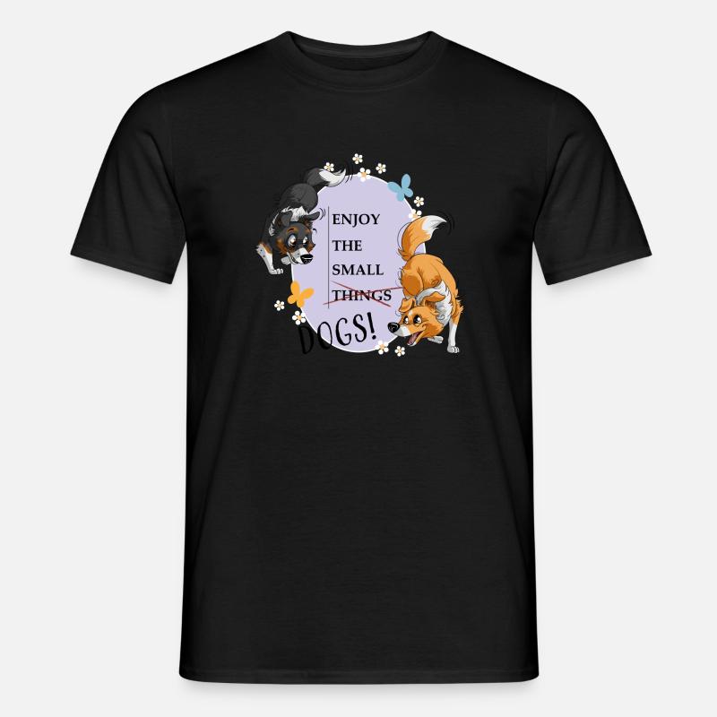 Die kleinen Dinge.. äh Shelties zählen! - Männer T-Shirt - Schwarz