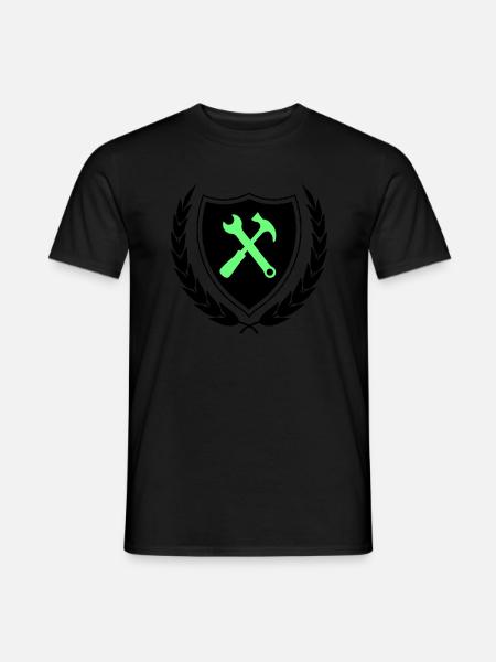 handwerker wappen - Männer T-Shirt - Schwarz