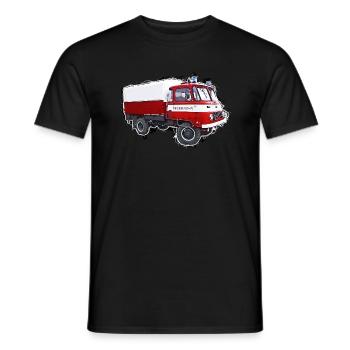 Robour LO2002 - Männer T-Shirt - Schwarz - Vorne - AI Model Male 178 light (178cm)