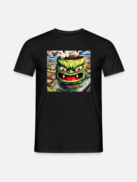 Tee Japan - Männer T-Shirt - Schwarz