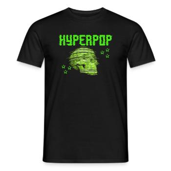 Rétro des années 90 Hyperpop Musique esthétique - T-shirt homme - noir - Devant - AI Model Male 178 light (178cm)