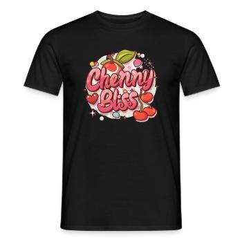BONHEUR DES CERISES - T-shirt homme - noir - Devant - AI Model Male 178 light (178cm)