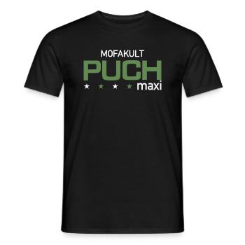 Puch Maxi - Männer T-Shirt - Schwarz - Vorne - AI Model Male 178 light (178cm)