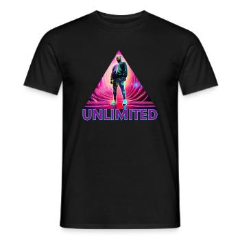 crypto unlimited - Männer T-Shirt - Schwarz - Vorne - AI Model Male 178 light (178cm)
