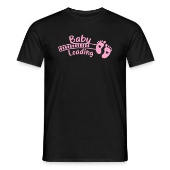 Chargement des pieds de bébé bébé - T-shirt homme - noir - Devant - AI Model Male 178 light (178cm)