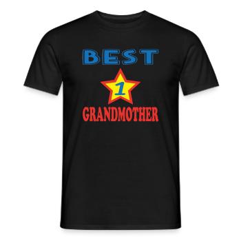 BESTE GROSSMUTTER - Männer T-Shirt - Schwarz - Vorne - AI Model Male 178 light (178cm)