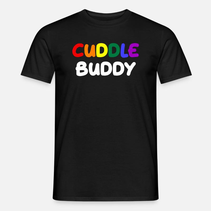 Cuddle Buddy - Männer T-Shirt - Schwarz