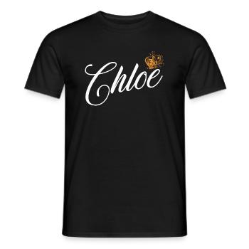 Chloe Benutzerdefinierter Name für Frauen Kinder Kleinkinder - Chloe - Männer T-Shirt - Schwarz - Vorne - AI Model Male 178 light (178cm)