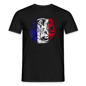 Conquering Knight BBR - Men's T-Shirt - black - Front - AI Model Male 178 light (178cm)