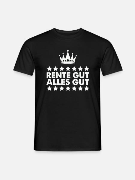 pension good all good - Men's T-Shirt - black