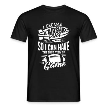 I Became Airship Pilot - Men's T-Shirt - black - Front - AI Model Male 178 light (178cm)