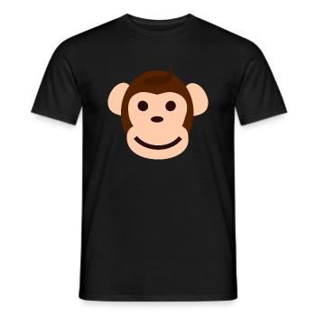 Affen Collection - Männer T-Shirt - Schwarz - Vorne - AI Model Male 178 light (178cm)