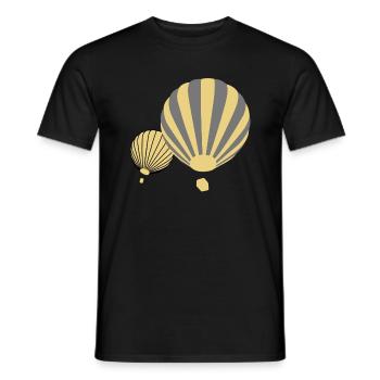 Ballons - Männer T-Shirt - Schwarz - Vorne - AI Model Male 178 light (178cm)