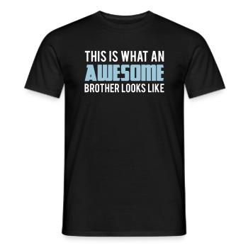 Brother - Men's T-Shirt - black - Front - AI Model Male 178 light (178cm)