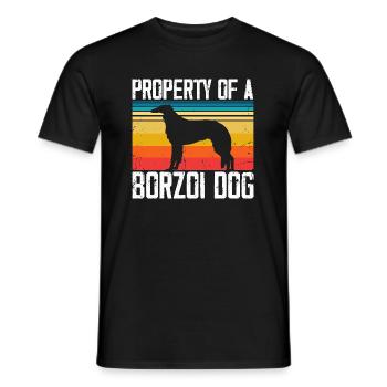 Barsoi propriétaire de chien Cool Dog Idée cadeau - T-shirt homme - noir - Devant - AI Model Male 178 light (178cm)