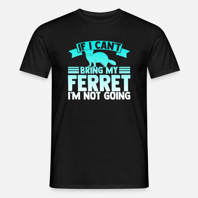 Frettchen Haustier Geschenk Nagetier - Männer T-Shirt - Schwarz