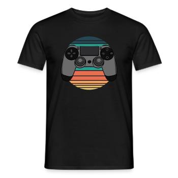 game consul - Men's T-Shirt - black - Front - AI Model Male 178 light (178cm)