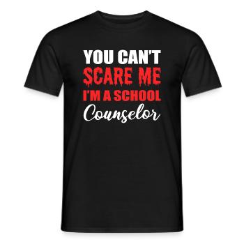 Un conseiller scolaire fait confiance au don de l’enseignant - T-shirt homme - noir - Devant - AI Model Male 178 light (178cm)