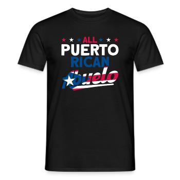 Tous les Portoricains Abuelo Porto Rico - T-shirt homme - noir - Devant - AI Model Male 178 light (178cm)