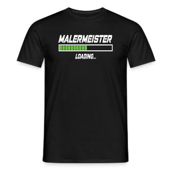 Malermeister Loading... - Männer T-Shirt - Schwarz - Vorne - AI Model Male 178 light (178cm)
