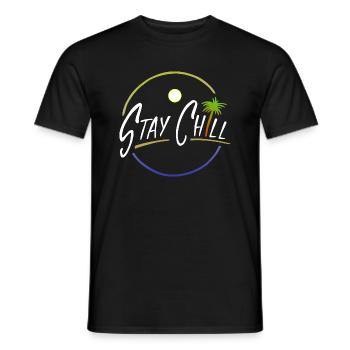 Stay Chill - T-shirt homme - noir - Devant - AI Model Male 178 light (178cm)