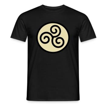 Wikinger Symbol - Männer T-Shirt - Schwarz - Vorne - AI Model Male 178 light (178cm)