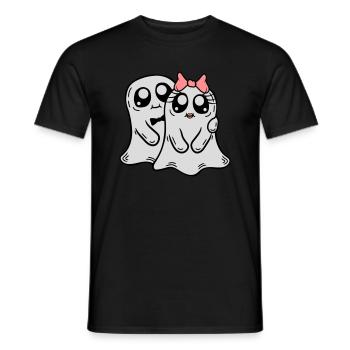 Couple Fantômes Homme Femme - T-shirt homme - noir - Devant - AI Model Male 178 light (178cm)