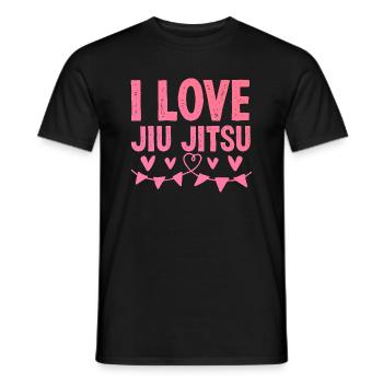 J’adore le Jiu Jitsu - T-shirt homme - noir - Devant - AI Model Male 178 light (178cm)