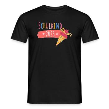 Schulstart 2023: Bereit für die Zukunft - Männer T-Shirt - Schwarz - Vorne - AI Model Male 178 light (178cm)