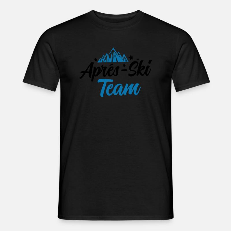 apres ski team - Männer T-Shirt - Schwarz