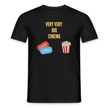 Very BIG CInema - Männer T-Shirt - Schwarz - Vorne - AI Model Male 178 light (178cm)