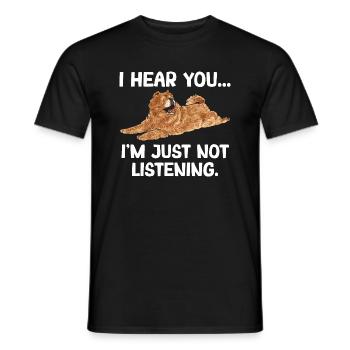Chow Chow Hund - Männer T-Shirt - Schwarz - Vorne - AI Model Male 178 light (178cm)