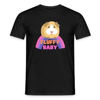 Fluffy Baby - T-shirt homme - noir - Devant - AI Model Male 178 light (178cm)