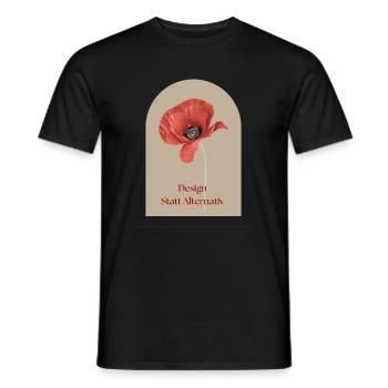 Design statt alternativ 2 - Männer T-Shirt - Schwarz - Vorne - AI Model Male 178 light (178cm)