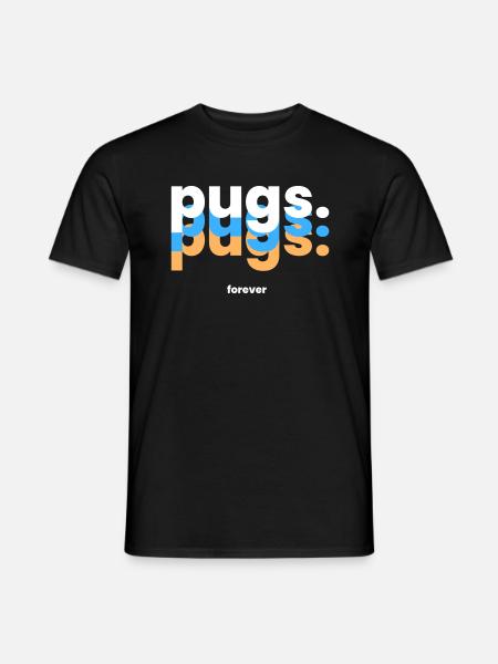 Forever Mops - Den søde følgesvend - Mænd T-shirt - sort