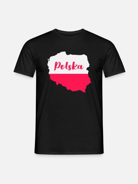Poland Polska - Men's T-Shirt - black