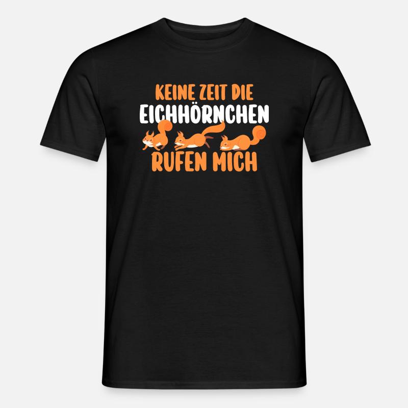 Eichhörnchen - Männer T-Shirt - Schwarz