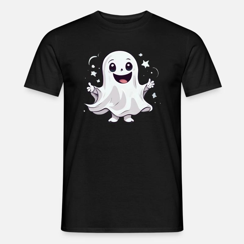 Friendly Ghost Celebration T-Shirt - Männer T-Shirt - Schwarz