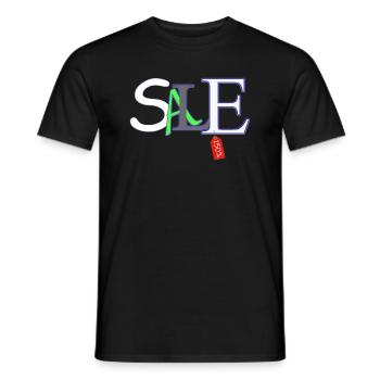 Angebot - Männer T-Shirt - Schwarz - Vorne - AI Model Male 178 light (178cm)