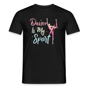 La danse est mon sport Ballerine Ballet - T-shirt homme - noir - Devant - AI Model Male 178 light (178cm)