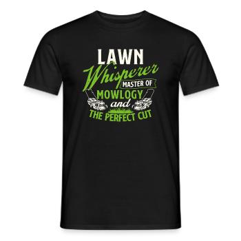 Lawn Whisperer Maître de la Mowlogie - Jardinier - T-shirt homme - noir - Devant - AI Model Male 178 light (178cm)