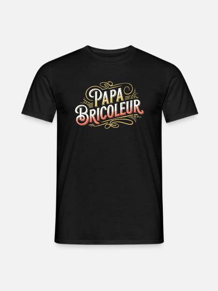 Papa bricoleur - T-shirt homme - noir