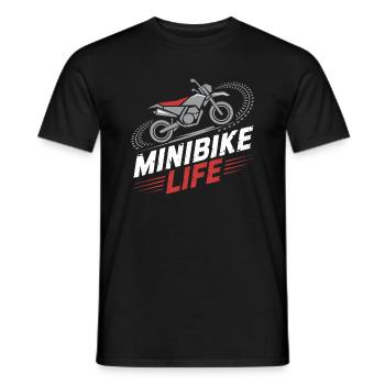 For real minibike fans - Men's T-Shirt - black - Front - AI Model Male 178 light (178cm)