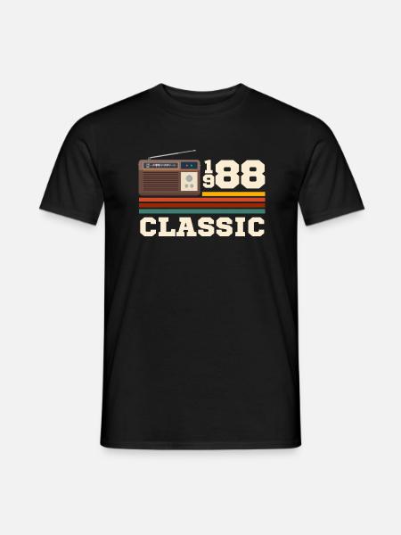Anniversary 1988 retro classic - Men's T-Shirt - black