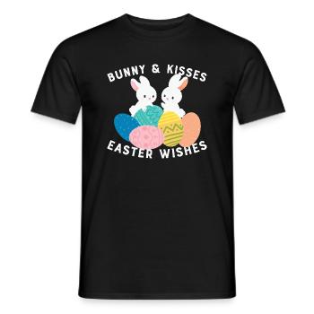 Bunny and Kisses - Men's T-Shirt - black - Front - AI Model Male 178 light (178cm)