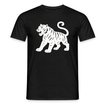 tiger - Männer T-Shirt - Schwarz - Vorne - AI Model Male 178 light (178cm)