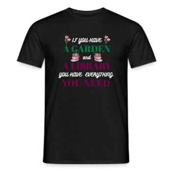 Garten-Spruch - Männer T-Shirt - Schwarz - Vorne - AI Model Male 178 light (178cm)